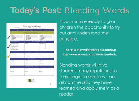 Our Flexible Phonics Lesson Template Part Blending Words