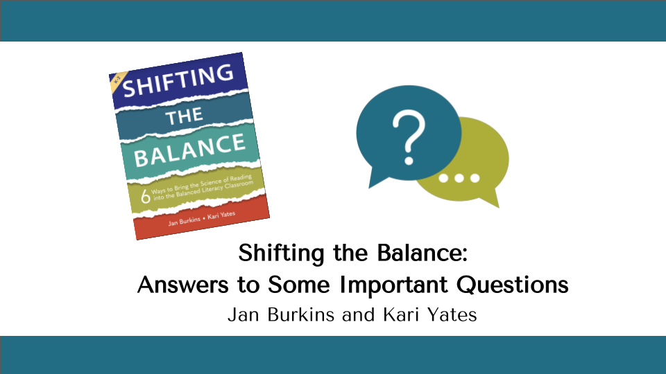 Shifting the Balance:  Answers to Some Important Questions