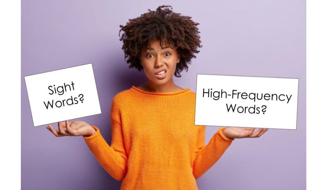 Confused about the difference between sight words and high-frequency words? This can help.