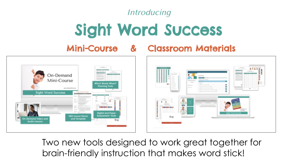 Sight Word Success – Classroom Materials