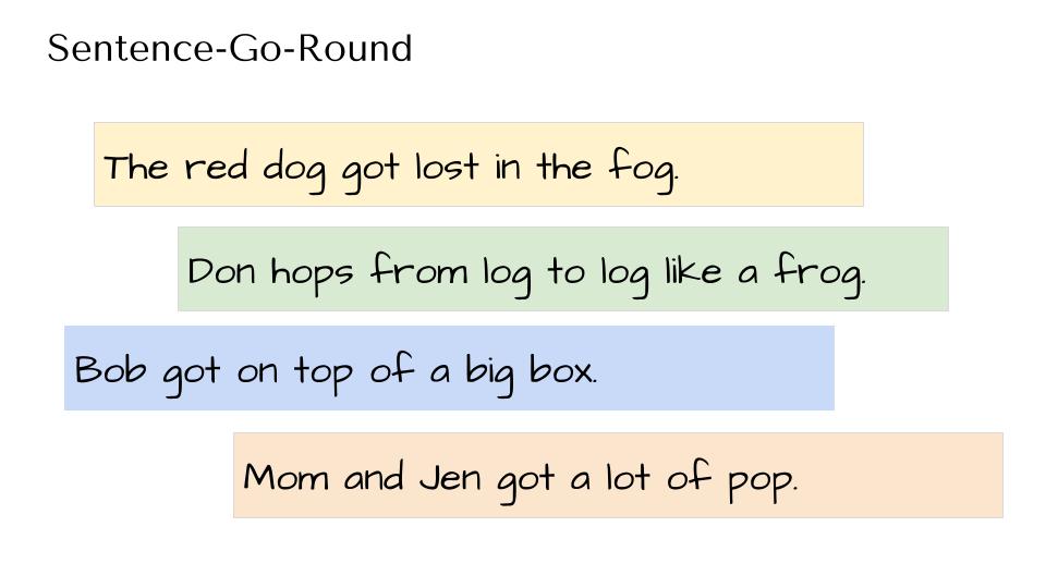 Decodable Text Game Example