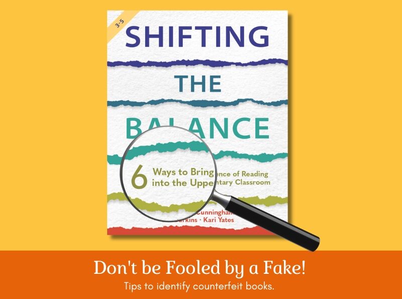 Don’t be Fooled by a Fake! 12 Clues that a Copy of Shifting the Balance May be a Counterfeit