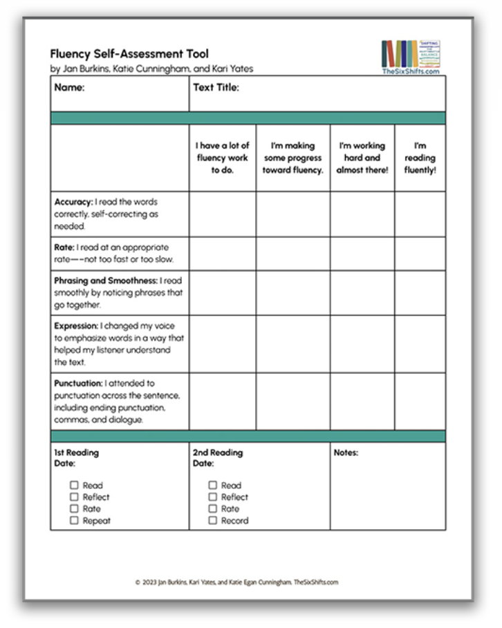 fluency self assessment tool